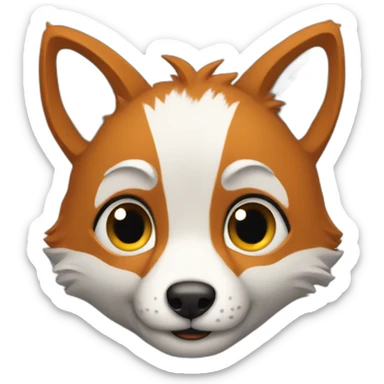 Renard argenté sticker