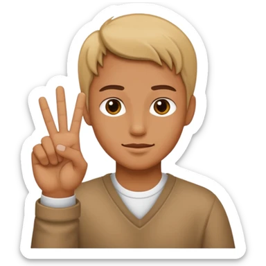 Yvl hand sign  sticker