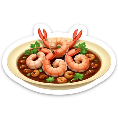 Thai tamarind shrimp dish sticker