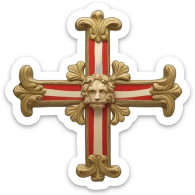 Drapeau de Normandie Croix de saint olaf sticker