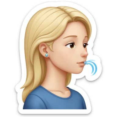 pretty nose Side profile nose breathing sticker