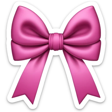 pink gothic bow sticker