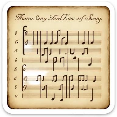 old folk song sticker