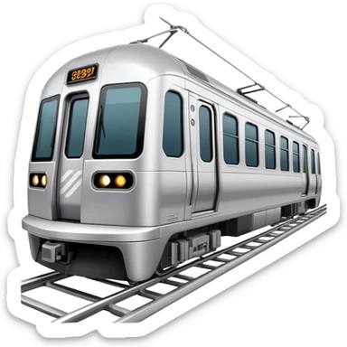 Subway Train (NYC) - Bombardier (Model Year: 2021) (Iconic colour: Silver) sticker