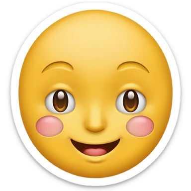Face emojis with one eye up and one almost closed  sticker