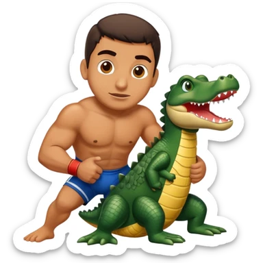 Pablo wrestling alligator sticker