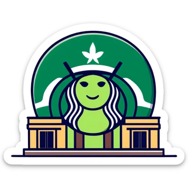Starbucks’s building  sticker