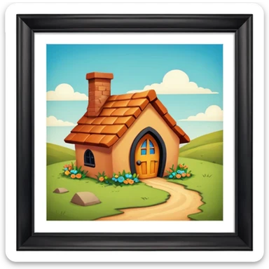 The Weasley’s Burrow Harry Potter style sticker