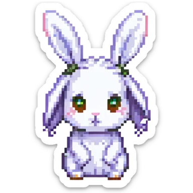 A sad bunny sticker