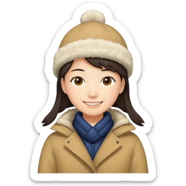 winter immunity japanese person sticker