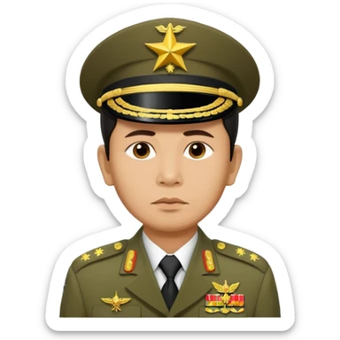 Myanmar junta Min Aung Hlaing sticker