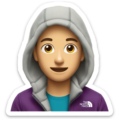 The north face fleece jacket sticker