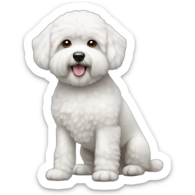 bichon frise sticker
