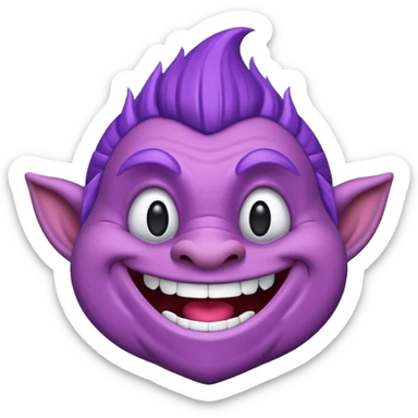 Troll emoji sticker