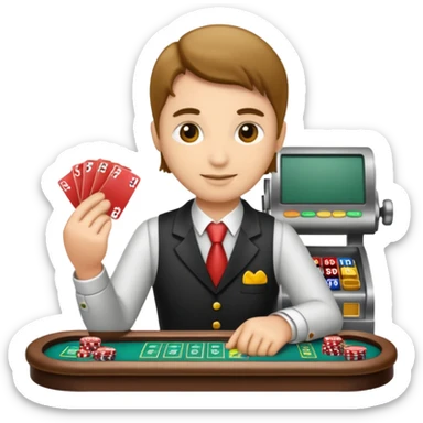 casino cashier sticker
