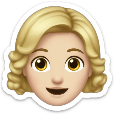 Adele saying hello sticker