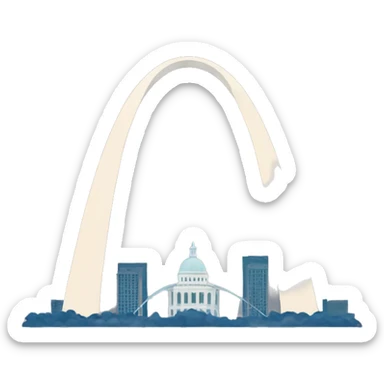 st louis arch sticker