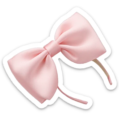 Light pink silk hair accessories  sticker