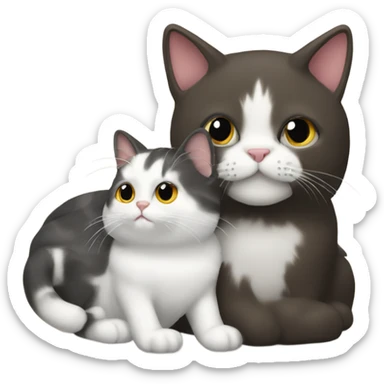 a  cat with bo sticker