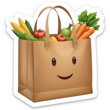 grocery bag sticker