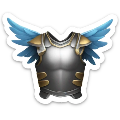 torso armor with wings sticker