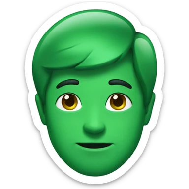 Embraced green  sticker