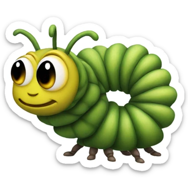 Caterpillar from the labyrinth sticker