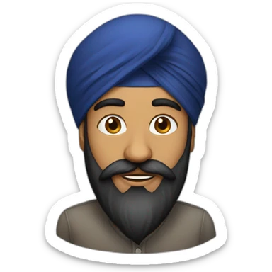 A sikh man sticker