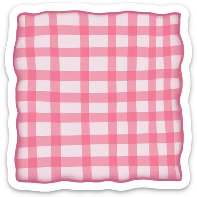 Light Pink blanket plaid sticker