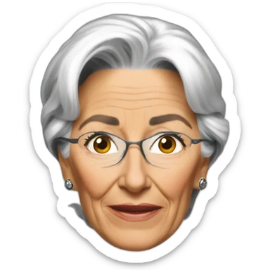 christine lagarde sticker