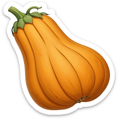 dried pale butternut squash  sticker