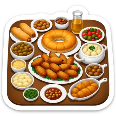romanian cuisine christmas food types sticker