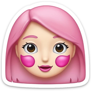 Netflix açılı pembe bir bilgisayar sticker