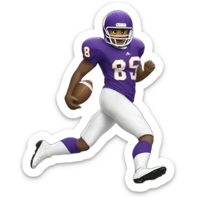 Football player kicking a ball sticker