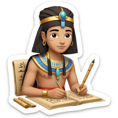 escriba egipcio sticker