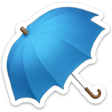 blue umbrella broken sticker