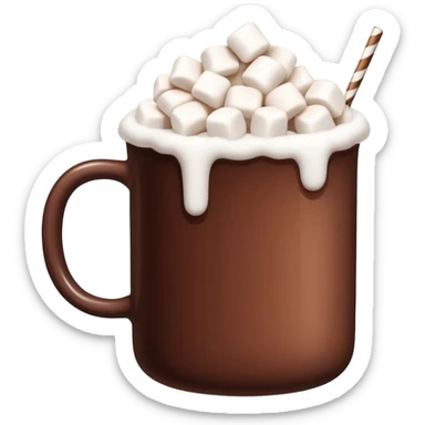 cocoa with marshmallows sticker