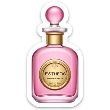 Esthetic pink perfume  sticker