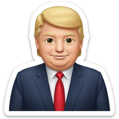 Fat Donald trump sticker