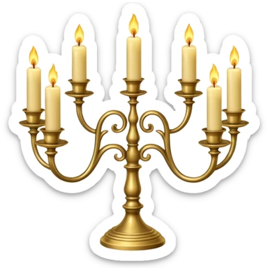 Candelabra sticker