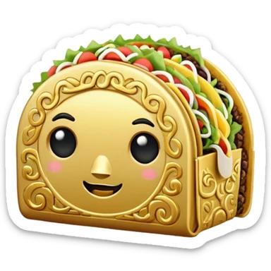 Taco Lucky block sticker