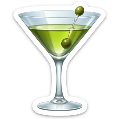 martini glass sticker