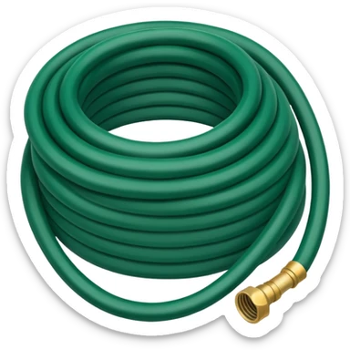 water hose dark green  sticker