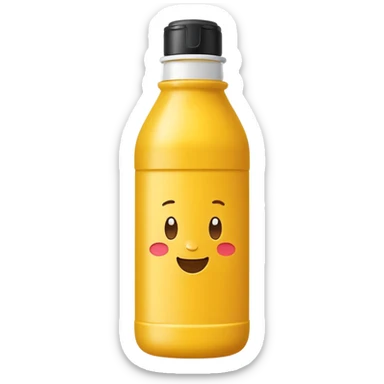 Mustard bottle sticker