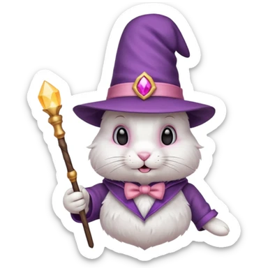 Rabbit with magician’s hat
 sticker