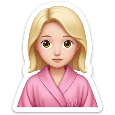 cute pink robe sticker