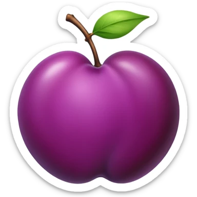 Plum sticker