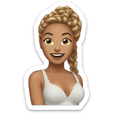 Beyoncé singing dangerously in love sticker