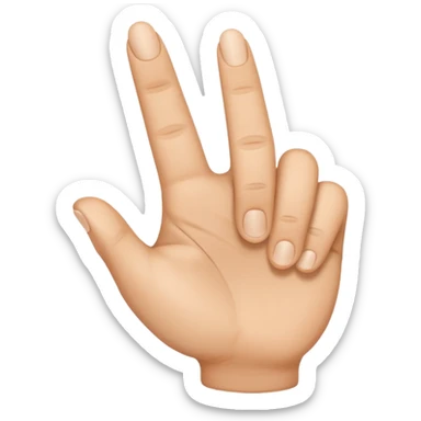 2 pointing fingers sticker