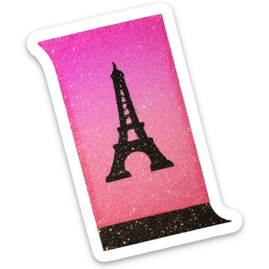Pink ombre French Revolution guillotine with glitter  sticker